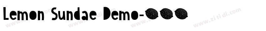 Lemon Sundae Demo字体转换
